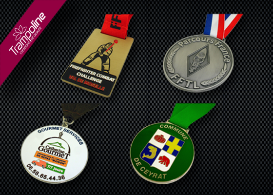 4 fabricant medaille tour de cou ruban sportive marathon