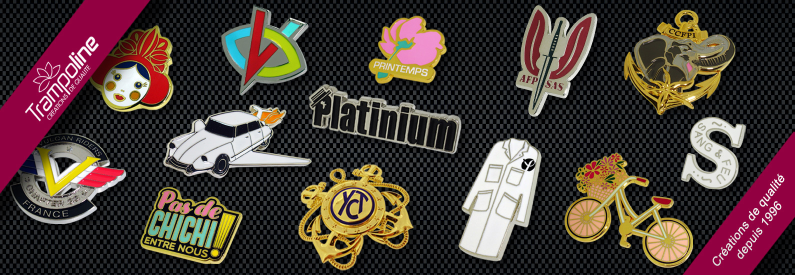 6 confection pin's petite quantite forme logo pin's pour entreprise association pin's evenementiel