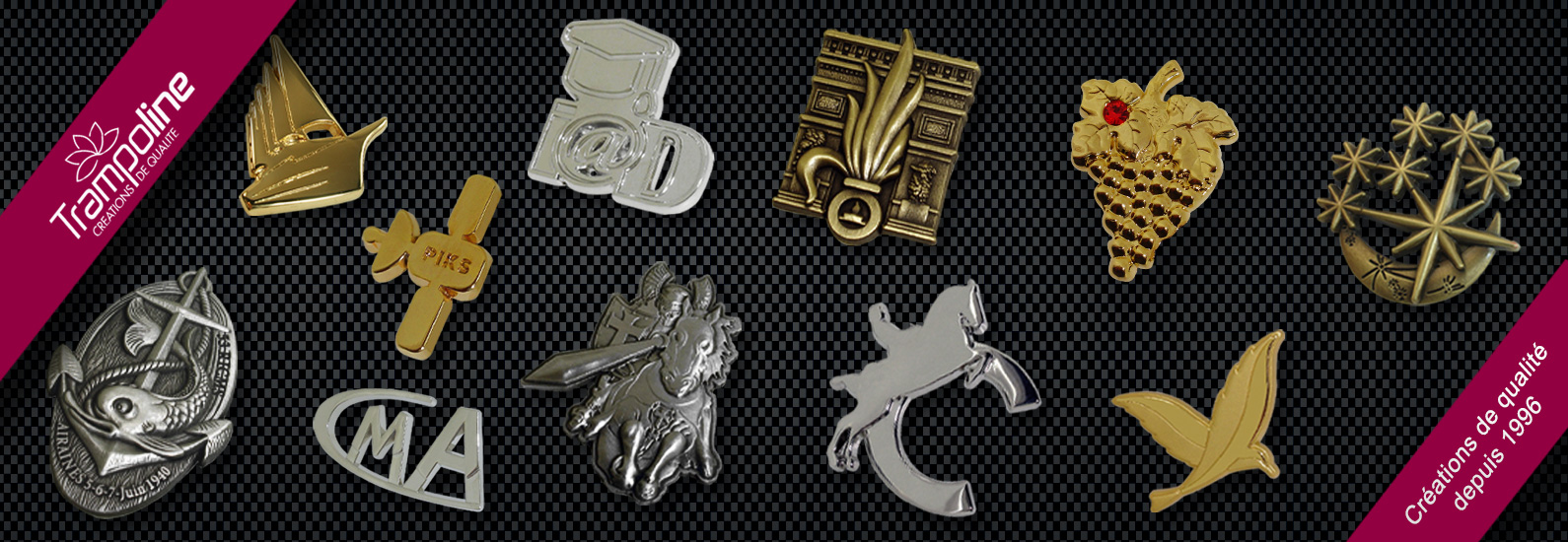 1 fabrication realisation de pin's pin's personnalise relief 2d relief 3d fabricant pin's epinglette insigne luxe