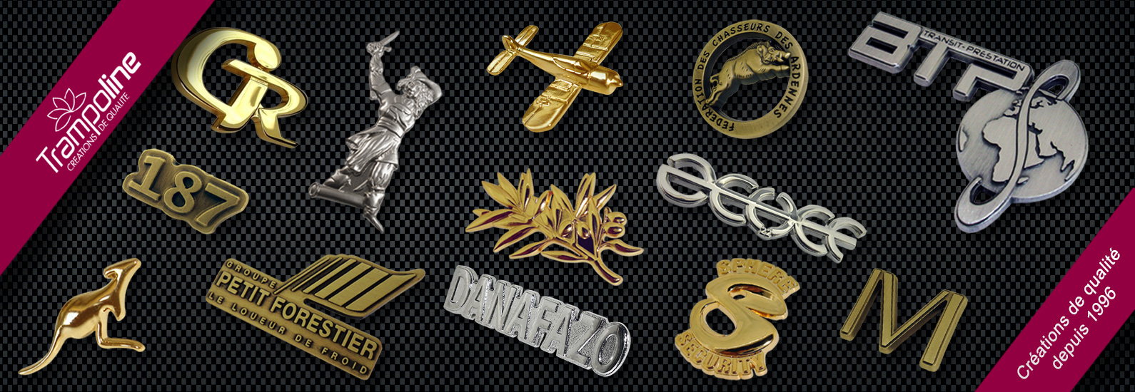 4 realisation insigne pompier militaire pin's en zamac pin's broche luxe en metal personnalise epinglette