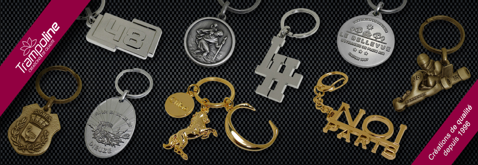 1 fabricant porte cle prestige relief decoupe porte clef metal dore argente