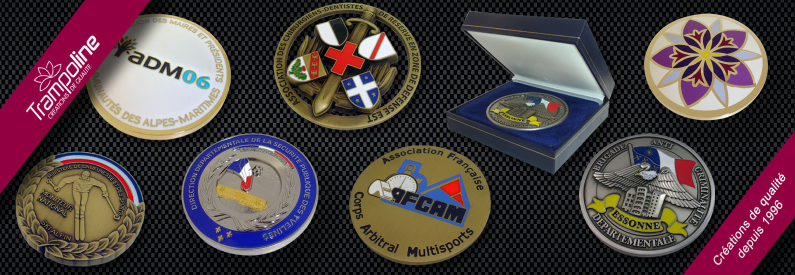 1 fabrication medaille zamac emaillee prestige medaille de ville ceremonie ecrin