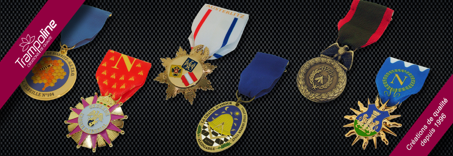 Médailles de poitrine médailles de loge médailles militaires