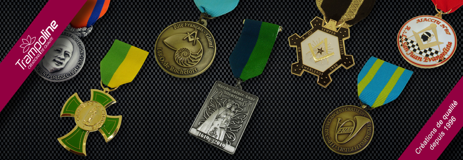 4 realisation medaille ruban epingle loge costume ceremonie pochette