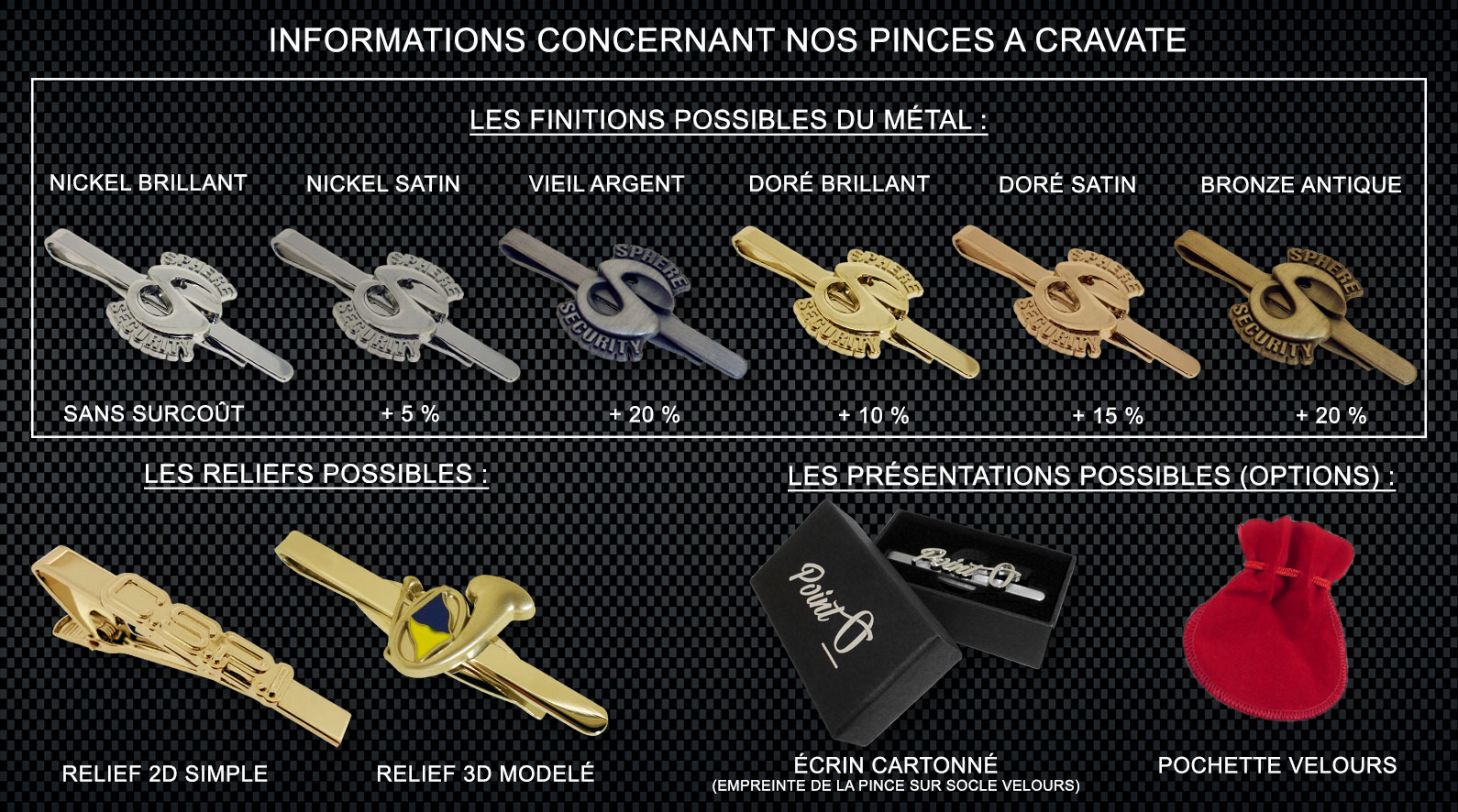 Fabrication pince cravate logo personnalise sur mesure fabricant pince cravate usine fournisseur pince cravate