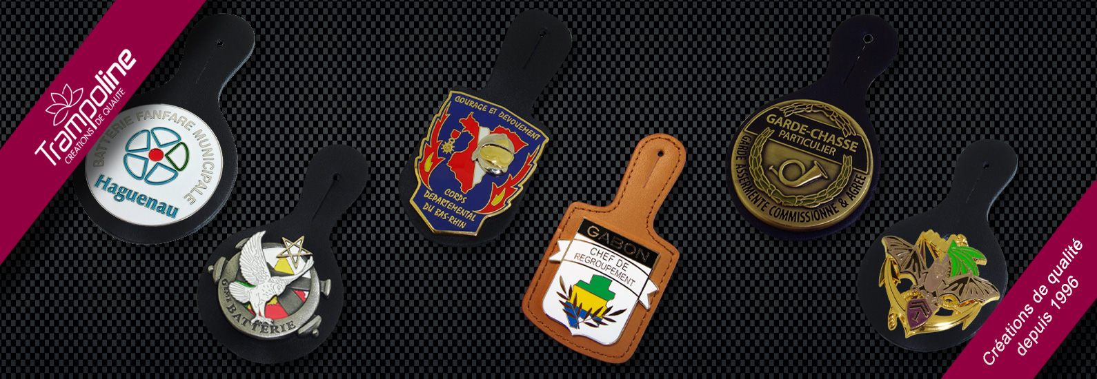 2 fabrication sur mesure medaille armee police pompier pucelle  medaille pompier